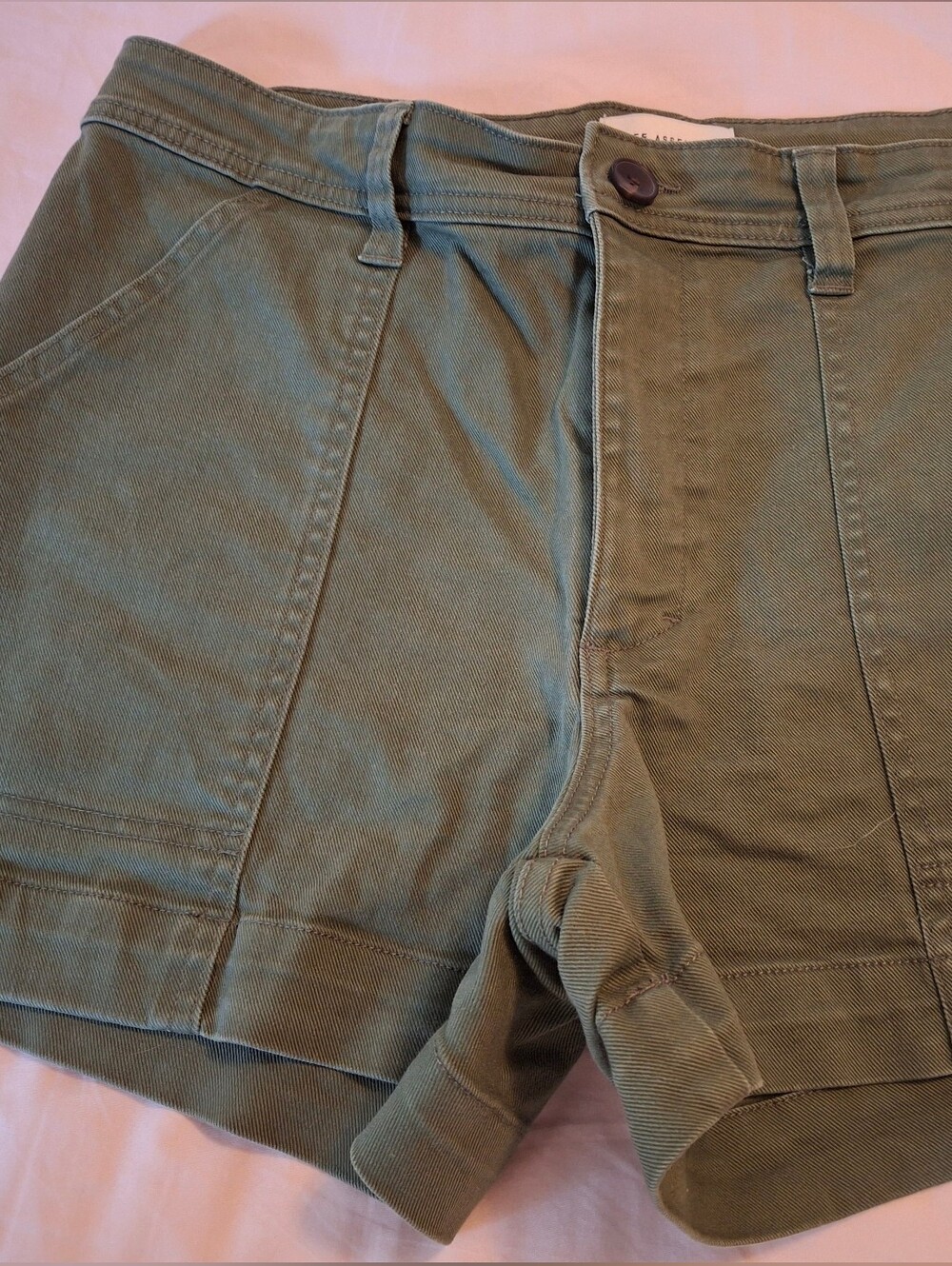 Free Assembly Olive Green Canvas Shorts - Size 12